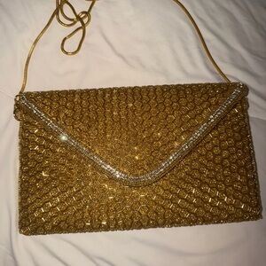 Ricki Designs Elegant Gold and Silver Clutch